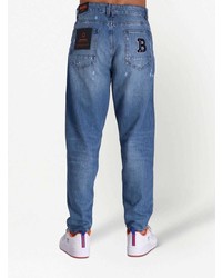 BOSS All Over Logo Patch Jeans