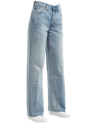 Levi's Altered Wide Leg Cotton Denim Jeans
