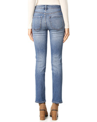 J Brand Amelia Mid Rise Straight Jeans