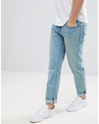 ASOS DESIGN Asos Stretch Slim Jeans In Light Wash Blue