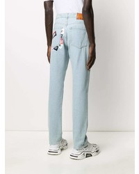MSGM Back Patches High Rise Jeans