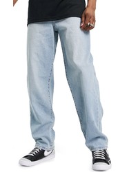 ASOS DESIGN Baggy Jeans In Medium Blue At Nordstrom