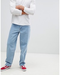 ASOS DESIGN Baggy Jeans In Vintage Light Wash