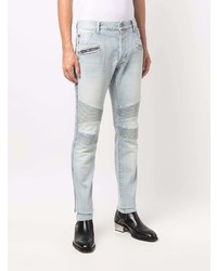 Balmain Biker Detail Slim Fit Jeans