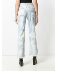 EACH X OTHER Bleached Cropped Jeans
