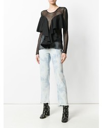 EACH X OTHER Bleached Cropped Jeans