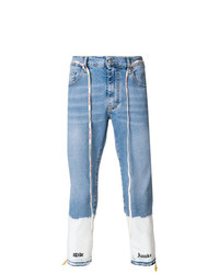 Represent Bleached Cuffs Cropped Jeans