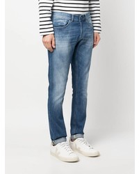 Dondup Bleached Effect Cotton Jeans