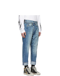 R13 Blue Crossover Jeans