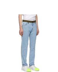 Fendi Blue Forever Belt Jeans