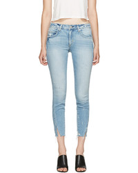 Amo Blue Fray Twist Jeans