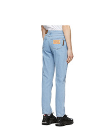 Burberry Blue Japanese Denim Straight Fit Jeans