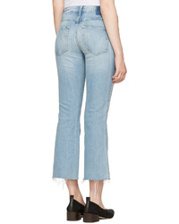 Amo Blue Kick Crop Jeans