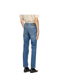 Gucci Blue Marble Wash Regular Fit Jeans