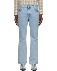 Ernest W. Baker Blue Organic Denim Flare Jeans