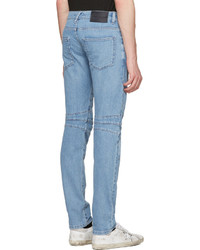 Pierre Balmain Blue Panelled Jeans