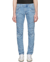Pierre Balmain Blue Panelled Jeans