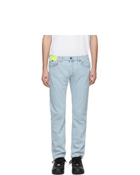 Off-White Blue Skinny Regular Length Jeans