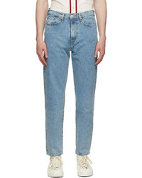 Ps By Paul Smith Blue Tapered Fit Jeans