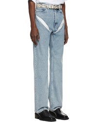 Y/Project Blue V Cut Out Jeans