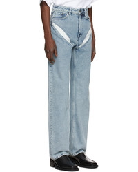 Y/Project Blue V Cut Out Jeans