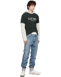 ERL Blue Washed Straight Jeans
