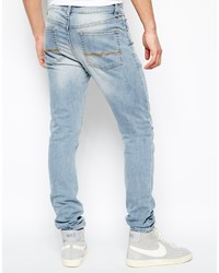 Asos Brand Skinny Jeans In Light Wash