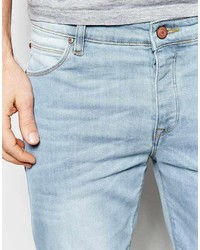 Asos Brand Skinny Jeans In Lightwash Blue
