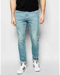 Asos Brand Skinny Jeans In Lightwash Blue