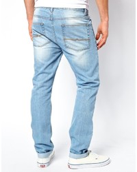 Asos Brand Slim Jeans In Light Wash