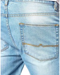 Asos Brand Slim Jeans In Light Wash