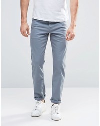 Asos Brand Stretch Slim Jeans In Light Blue