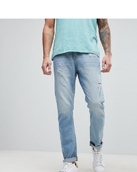 Brooklyn Supply Co. Brooklyn Supply Co Tapered Jeans With Abrasions