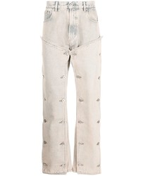 Y/Project Button Panel Straight Leg Jeans