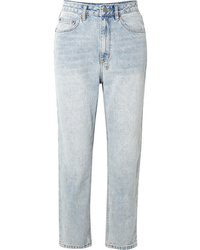 Ksubi Chlo Wasted Cropped High Rise Straight Leg Jeans