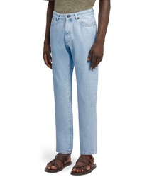 Zegna City Super Bleached Slim Fit Jeans In Blue At Nordstrom