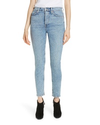 RE/DONE Comfort Stretch High Waist Ankle Crop Jeans