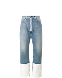 Off-White Contrast Cuff Jeans