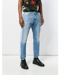 Represent Contrast Side Panel Slim Fit Jeans
