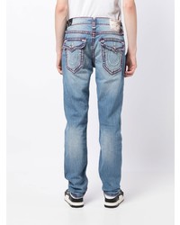 True Religion Contrasting Stitch Slim Leg Jeans