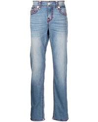 True Religion Contrasting Stitch Slim Leg Jeans
