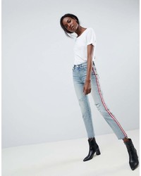 Blank NYC Crop Straight Festival Jean With Contrast Stripe