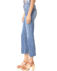 Free People Cropped Button Front Jeans