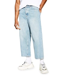 Topman Cropped Skinny Fit Jeans