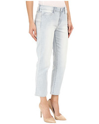 Calvin Klein Jeans Cropped Straight Jeans In Ice Blue