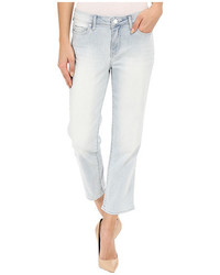 Calvin Klein Jeans Cropped Straight Jeans In Ice Blue