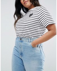 Asos Curve Curve Florence Authentic Straight Leg Jeans In Cambridge Light Mid Wash