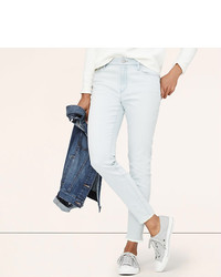LOFT Curvy High Waist Skinny Ankle Jeans In Desert Lily Wash