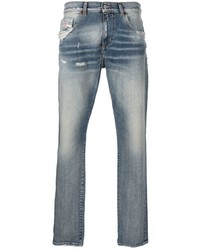 Diesel D Strukt Distressed Finish Jeans