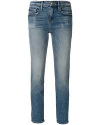 Frame Denim Cropped Slim Fit Jeans